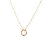 Wholesale Birthstone Necklace Copper Titanium Steel Geometric Electroplating Fashion Minimalist Ladies