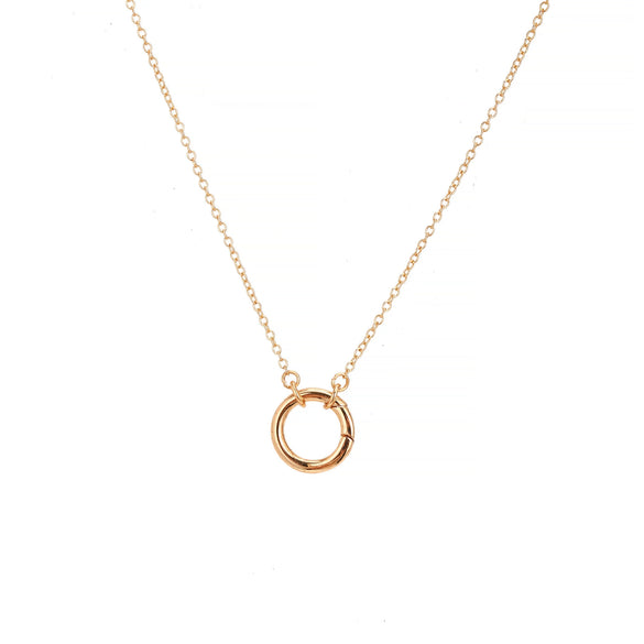 Wholesale Birthstone Necklace Copper Titanium Steel Geometric Electroplating Fashion Minimalist Ladies
