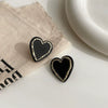 Wholesale Black Alloy Diamond Set Tassel Earrings With Geometric Pattern For Women High End Light Luxury Niche Elegant All Match Style