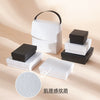Wholesale Black And White Jewelry Packaging Box Made Of Paper And Cardboard With Hand Kneaded Design