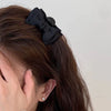 Wholesale Black Cloth Bow Head Clip Handmade Hair Headwear For Women