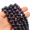 Wholesale Blue Sandstone Beads For Diy Bracelet Accessories