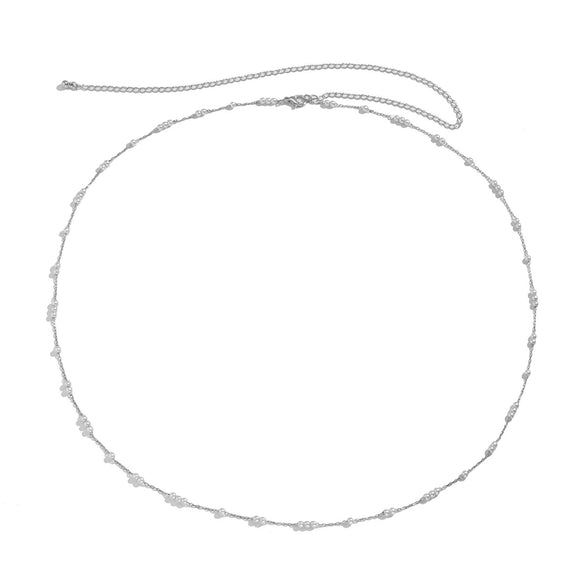 Wholesale Body Chain Waist Chain Retro Elegant Imitation Pearl Copper Alloy Electroplated Geometric Style For Women