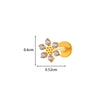 Wholesale Body Jewelry Titanium Alloy Electroplated Heart Shape Microinlaid Zircon Cartilage Puncture Ear Bone Nail Lip Nail For Women
