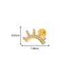 Wholesale Body Jewelry Titanium Alloy Electroplated Heart Shape Microinlaid Zircon Cartilage Puncture Ear Bone Nail Lip Nail For Women