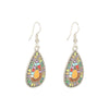 Wholesale Bohemian Fashion Dropshaped Alloy Earrings With Geometric Pattern And Electroplating For Women