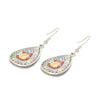Wholesale Bohemian Fashion Dropshaped Alloy Earrings With Geometric Pattern And Electroplating For Women