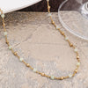 Wholesale Bohemian Natural Stone And Copper Geometric Clavicle Necklace 18K Gold Plated