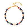 Wholesale Bohemian Retro Geometry Natural Stone Copper Freshwater Pearl Handmade Bracelet For Women