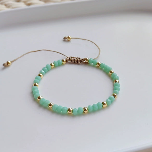 Wholesale Bohemian Retro Pottery Beaded Multilayer Stacked Natural Pearl Women's Bracelet Handwoven Geometric Style