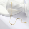Wholesale Bohemian Style Geometric Copper Gold Plated Zircon Anklet For Women