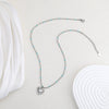 Wholesale Bohemian Style Oildrip Stainless Steel And Titanium Steel Heartshaped Pendant Necklace