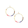 Wholesale Boho Retro Big Glass Glaze Ushape Handmade Beaded Women's Earrings