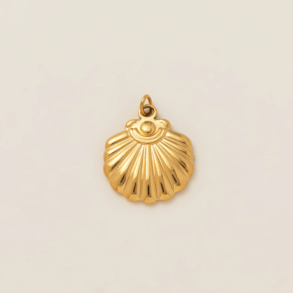 Wholesale Boots Pendant Stainless Steel Heart Shape Furnace Vacuum Plated 18K Gold Color