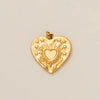 Wholesale Boots Pendant Stainless Steel Heart Shape Furnace Vacuum Plated 18K Gold Color
