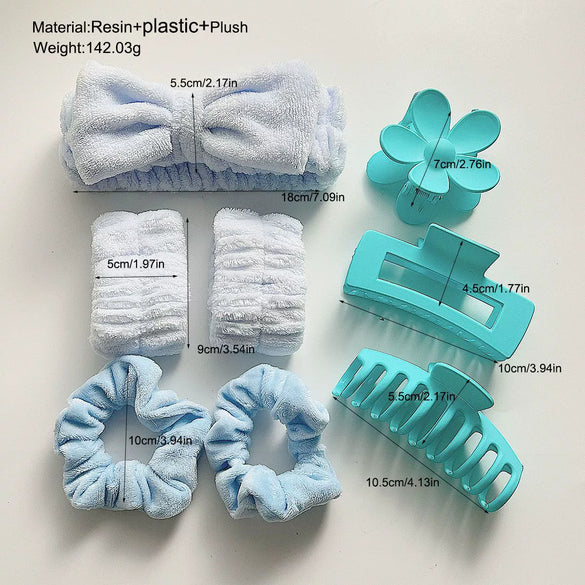 Wholesale Bow Headband Grabber Set Black Simple Style Hair Accessories With Painting Treatment For Women