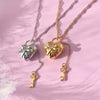 Wholesale Bow Knot Copper Necklace Electroplated With Real Gold Color Preservation