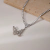 Wholesale Bow Necklace Copper Electroplated Stylish For Women