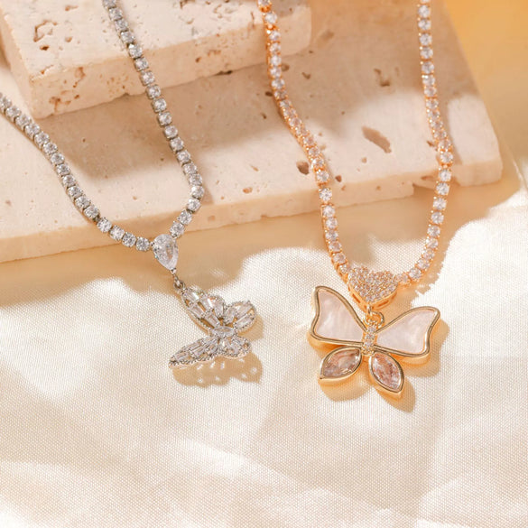 Wholesale Bow Necklace Copper Electroplated Stylish For Women