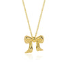 Wholesale Bow Necklace For Women Copper 925 Silver Electroplated Versatile Style