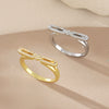 Wholesale Bow Ring Copper Sweet Style Electroplating Hand Jewelry For Women
