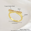 Wholesale Bow Ring Copper Sweet Style Electroplating Hand Jewelry For Women
