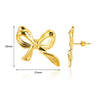 Wholesale Bow Ring Stainless Steel Electroplated Gold Simple Fashion