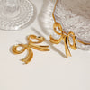 Wholesale Bow Tie Earrings Stainless Steel Electroplated For Women