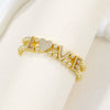 Wholesale Bracelet Accessories Copper 18K Gold Plated Fashion Letters Numbers Text Beaded