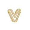 Wholesale Bracelet Accessories Copper 18K Gold Plated Fashion Letters Numbers Text Beaded