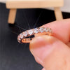 Wholesale Bracelet And Ring Copper Inlaid Zircon Geometric Design Unisex