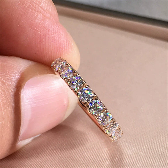 Wholesale Bracelet And Ring Copper Inlaid Zircon Geometric Design Unisex