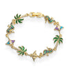 Wholesale Bracelet Copper Animal Zodiac Oil Dropping Coconut Shell Stitching For Women