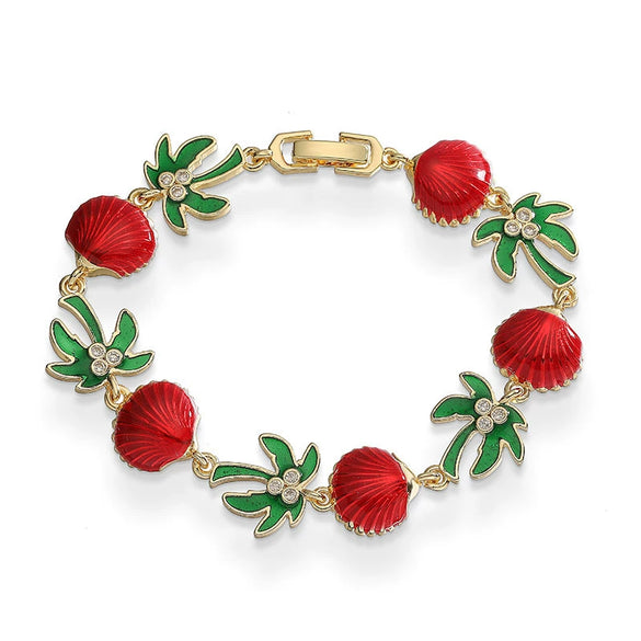 Wholesale Bracelet Copper Animal Zodiac Oil Dropping Coconut Shell Stitching For Women