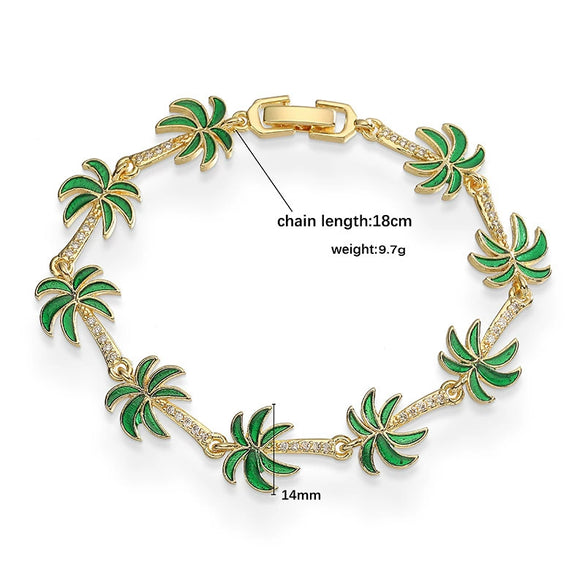 Wholesale Bracelet Copper Animal Zodiac Oil Dropping Coconut Shell Stitching For Women