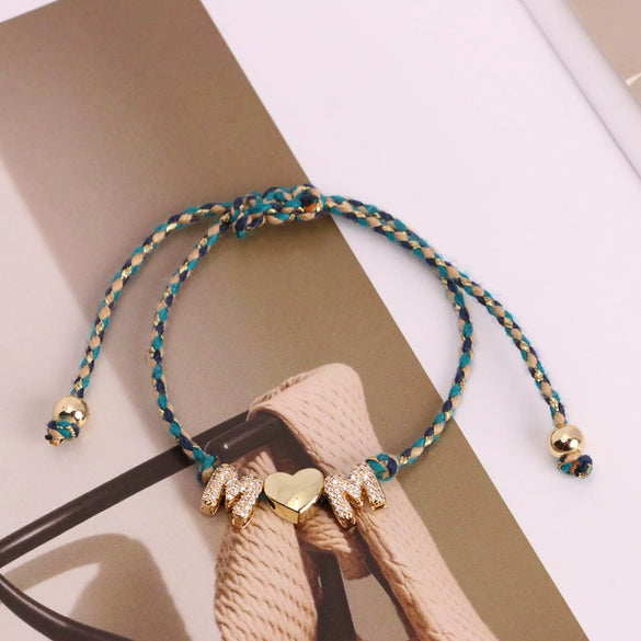 Wholesale Bracelet Copper Dripping Oil Heart Shape Electroplating Simple Style