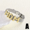 Wholesale Bracelet Copper Electroplated Letter Shaped Simple Style For Women