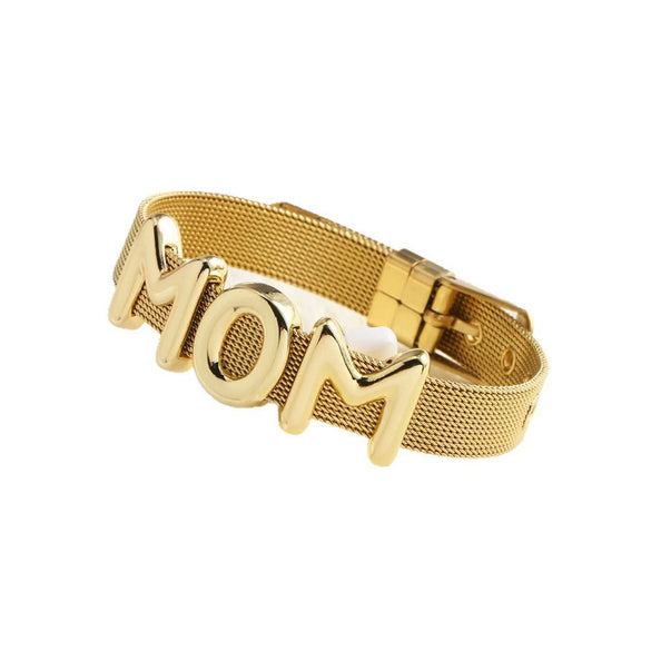 Wholesale Bracelet Copper Electroplated Letter Shaped Simple Style For Women