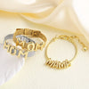 Wholesale Bracelet Copper Electroplated Letter Shaped Simple Style For Women