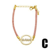 Wholesale Bracelet Copper Love Heart Shape Electroplating For Women