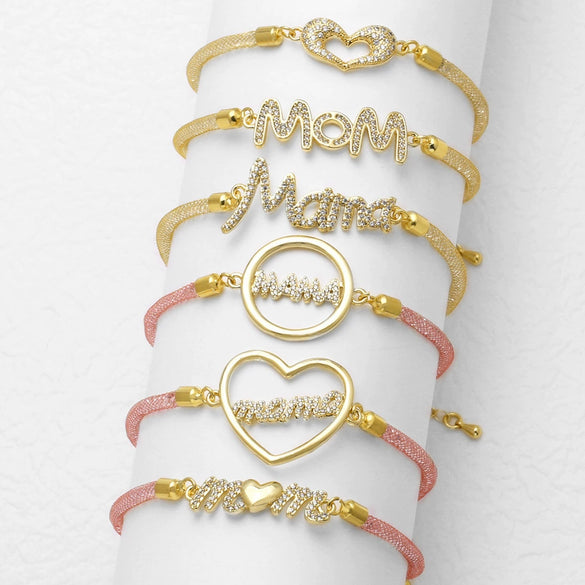 Wholesale Bracelet Copper Love Heart Shape Electroplating For Women