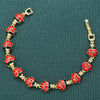 Wholesale Bracelet Copper Oil Dripping Animal Insect Ladybug Hiphop Style For Women