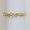 Wholesale Bracelet Copper Plated Gold Cute Letters Pattern Electroplating For Women