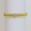 Wholesale Bracelet Copper Plated Gold Cute Letters Pattern Electroplating For Women