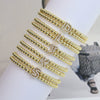Wholesale Bracelet Copper Plated Gold Cute Letters Pattern Electroplating For Women