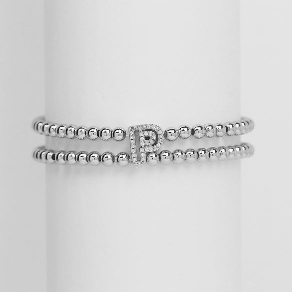 Wholesale Bracelet Copper Plated Gold Cute Letters Pattern Electroplating For Women