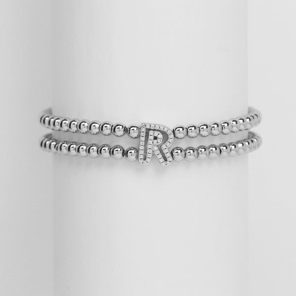 Wholesale Bracelet Copper Plated Gold Cute Letters Pattern Electroplating For Women
