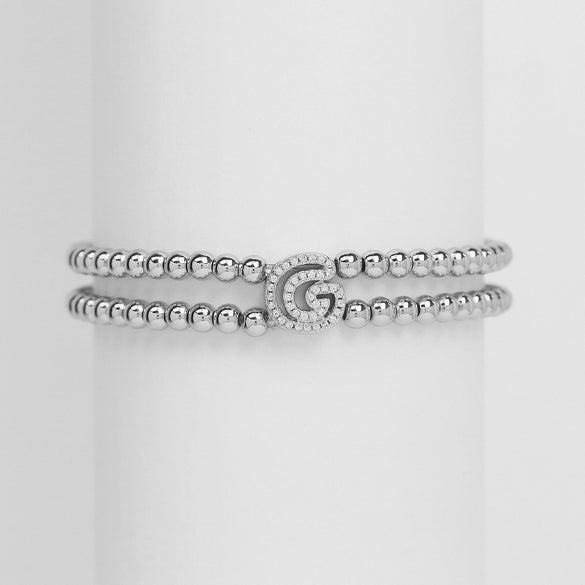 Wholesale Bracelet Copper Plated Gold Cute Letters Pattern Electroplating For Women