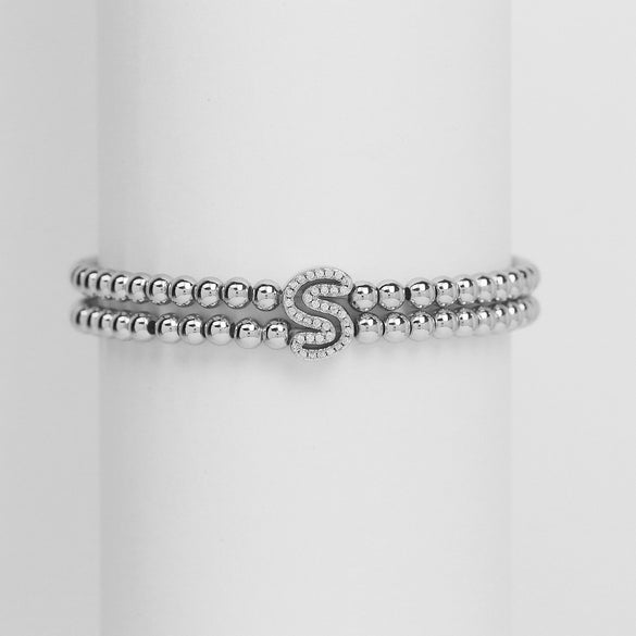 Wholesale Bracelet Copper Plated Gold Cute Letters Pattern Electroplating For Women
