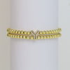 Wholesale Bracelet Copper Plated Gold Cute Letters Pattern Electroplating For Women